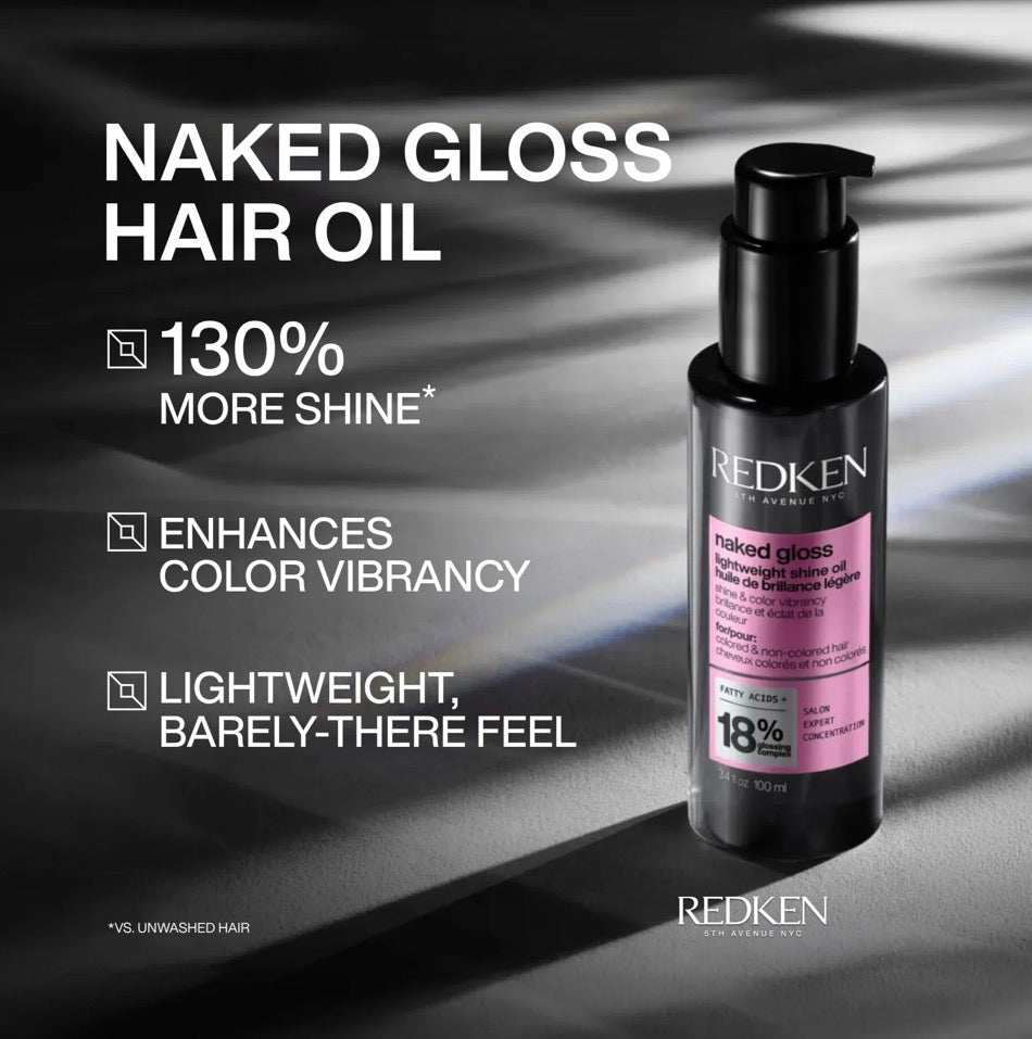Redken Naked Gloss Lightweight Shine Oil