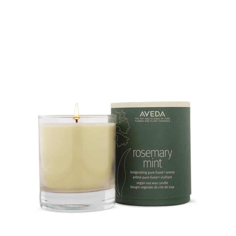 rosemary mint vegan soy wax candle